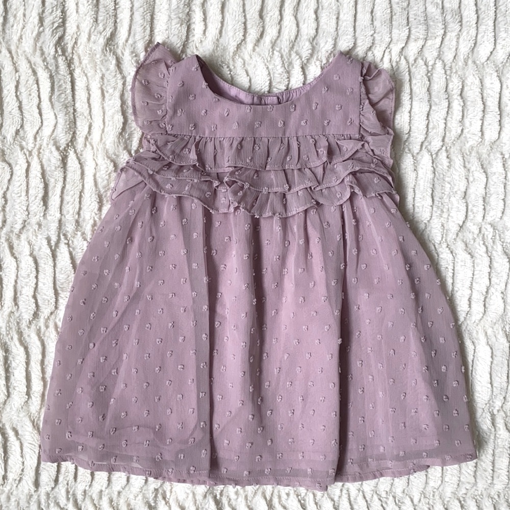Lilac Purple Gap Baby Girl Dress, 12-18 Months